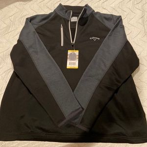 NWT mens callaway quarter zip pullover